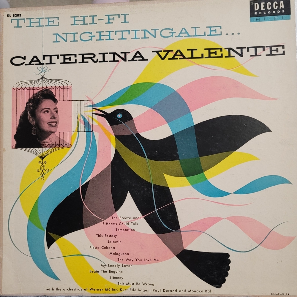 Caterina Valente - The Hi-Fi Nightingale DL8203 Decca Records 1956